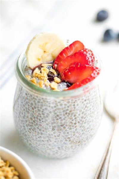 Overnight Chia Seed Pudding healthy breakfast ideas