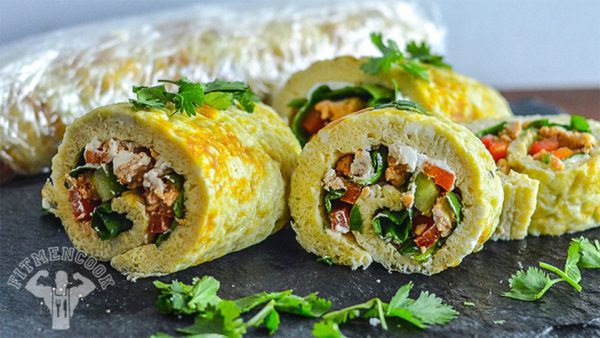 Veggie-Packed Omelette Roll-Ups